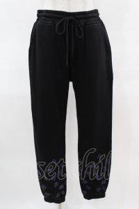 NieR Clothing / プリントSWEAT PANTS  黒 H-25-03-28-1006-PU-PA-KB-ZH