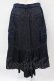 画像2: Jane Marple Dans Le Salon / Denim＆nylon twill flight skirt  indigo×navy H-25-03-28-1059-JM-SK-KB-ZH (2)
