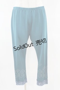 画像1: ALGONQUINS / 裾レースレギンス  グリーン H-25-03-28-1008-AL-PA-KB-ZH