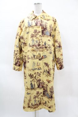 画像1: Jane Marple Dans Le Salon / Playful gardenコートドレス  french mustard H-25-03-28-1013-JM-CO-KB-ZT030