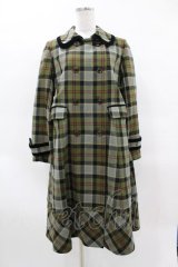 Jane Marple / Tartan check コクーンコート Free カーキ H-25-03-28-1014-JM-CO-KB-ZT002