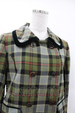 画像4: Jane Marple / Tartan check コクーンコート Free カーキ H-25-03-28-1014-JM-CO-KB-ZT002