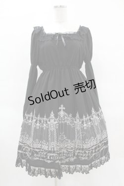 画像1: Moi-meme-Moitie / アイアンゲートワンピース  黒×黒レース×白 H-25-03-28-1016-MO-OP-KB-ZH