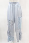 Candy Stripper / LACY PATCH WORK DROST PANTS  ライトブルー H-25-03-28-1002-PU-PA-KB-ZH