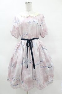 Leur Getter / Dreamy Carousel袖付ワンピース L ピンク H-25-03-28-1019-LU-OP-KB-ZH