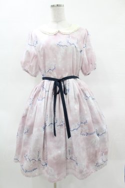 画像1: Leur Getter / Dreamy Carousel袖付ワンピース L ピンク H-25-03-28-1019-LU-OP-KB-ZH