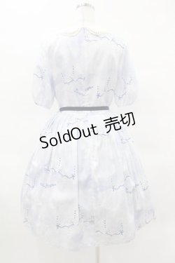 画像2: Leur Getter / Dreamy Carousel袖付ワンピース L ブルー H-25-03-28-1020-LU-OP-KB-ZH