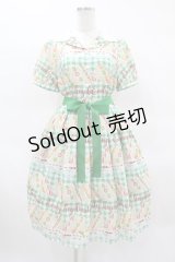 Emily Temple cute / Fruit Sandwichワンピース  グリーン H-25-03-28-1021-ET-OP-KB-ZH