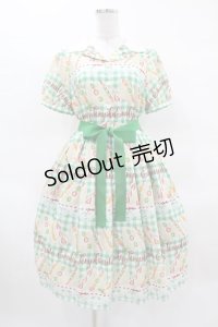 Emily Temple cute / Fruit Sandwichワンピース  グリーン H-25-03-28-1021-ET-OP-KB-ZH