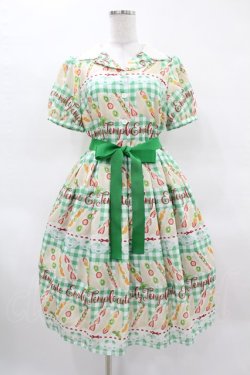 画像1: Emily Temple cute / Fruit Sandwichワンピース  グリーン H-25-03-28-1021-ET-OP-KB-ZH