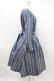 画像3: Jane Marple / Ribbon stripe jacquardのパプリックドレス  ブルーグレー H-25-03-28-1024-JM-OP-KB-ZT115