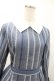 画像4: Jane Marple / Ribbon stripe jacquardのパプリックドレス  ブルーグレー H-25-03-28-1024-JM-OP-KB-ZT115