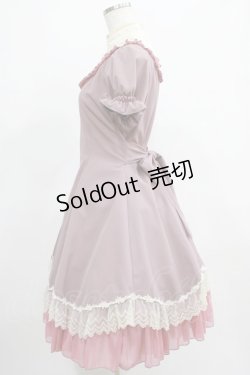 画像2: ATELIER PIERROT / ピンタックヨークワンピース  ピンク H-25-03-28-001-EL-OP-KB-ZH