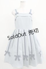 Melody BasKet / Ribbon treeジャンパースカート M サックス H-25-03-28-005-LO-OP-KB-ZH