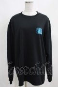 NieR Clothing / プリントLONG CUTSEW  黒×青 H-25-03-28-048-PU-TO-KB-ZH
