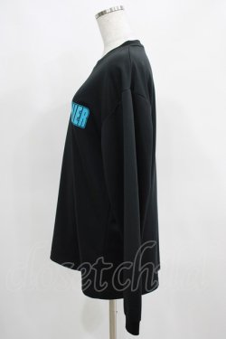 画像2: NieR Clothing / プリントLONG CUTSEW  黒×青 H-25-03-28-048-PU-TO-KB-ZH