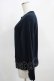 画像2: Jane Marple Dans Le Salon / Soft fleece puffy sleeve sweatshirt  ネイビー H-25-03-28-050-JM-TO-KB-ZH (2)