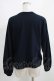 画像3: Jane Marple Dans Le Salon / Soft fleece puffy sleeve sweatshirt  ネイビー H-25-03-28-050-JM-TO-KB-ZH (3)