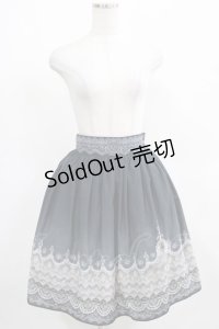 abilletage / グラデーションレーススカート  ブラック H-25-03-28-006-GO-SK-KB-ZH