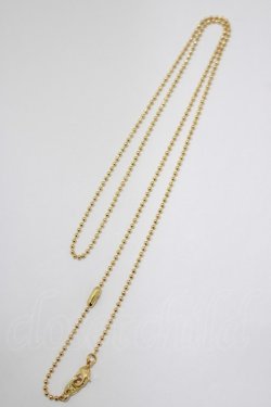 画像1: Q-pot. / エラベルシアワセボールチェーン 60cm ゴールド H-25-03-28-065-QP-AC-KB-ZH
