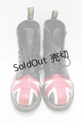 Dr.Martens （Getta Grip） / ユニオンジャック8ホールブーツ UK5（24.0〜24.5cm） 黒 H-25-03-28-070-PU-SH-KB-ZT0330H