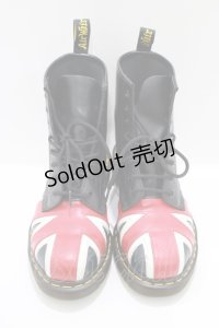 Dr.Martens （Getta Grip） / ユニオンジャック8ホールブーツ UK5（24.0〜24.5cm） 黒 H-25-03-28-070-PU-SH-KB-ZT0330H