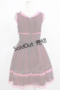 画像3: MILK / pop dots dress  黒×ピンク H-25-03-28-016-ML-OP-KB-ZH