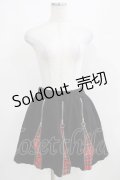 LISTEN FLAVOR / トリプルZIPスカート  ブラック H-25-03-29-024-PU-SK-KB-ZH