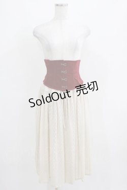 画像1: EXCENTRIQUE / Carmillaコルセットスカート S/M ワイン H-25-03-29-029-EL-SK-KB-ZH