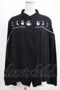 Restyle / MOON PHASES SHIRT XL ブラック H-25-03-29-033-GO-BL-KB-ZH