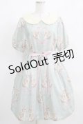 Leur Getter / Twin Rabbit袖付ワンピース L(トールサイズ) グリーン H-25-03-29-004-LU-OP-KB-ZH
