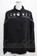 Restyle / MOON PHASES SHIRT M ブラック H-25-03-29-035-GO-BL-KB-ZH