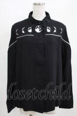 Restyle / MOON PHASES SHIRT M ブラック H-25-03-29-035-GO-BL-KB-ZH