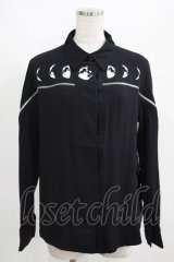 Restyle / MOON PHASES SHIRT S ブラック H-25-03-29-039-GO-BL-KB-ZH