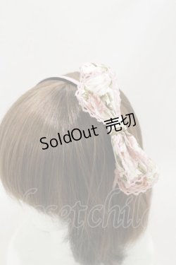 画像1: Mary Magdalene / エグランティーヌリボンカチューシャ  ピンク H-25-03-29-1001-CL-AC-NS-ZH
