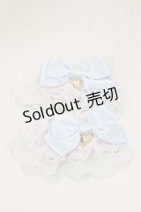 Angelic Pretty / ハートチャーム配色お袖とめ  ピンク/サックス H-25-03-29-1007-AP-ZA-NS-ZH