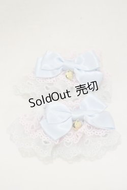 画像1: Angelic Pretty / ハートチャーム配色お袖とめ  ピンク/サックス H-25-03-29-1007-AP-ZA-NS-ZH