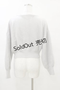 画像2: an another angelus / パール釦アンゴラニットカーディガン Free L/GRAY H-25-03-29-1052-CA-TO-NS-ZH