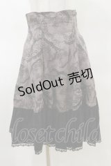 Victorian maiden / ハイウェスト ギャザースカラップスカート Free ブラック H-25-03-29-1054-CL-SK-NS-ZH