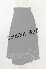 An MILLE / サイドプリーツスカート Free ブラック H-25-03-29-1055-EL-SK-NS-ZH