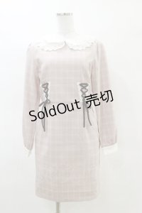 Ank Rouge / レースアップワンピース M ピンク H-25-03-29-1059-CA-OP-NS-ZH