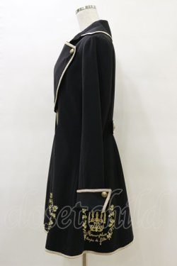 画像3: metamorphose / 刺繍入りコートワンピース  ブラック H-25-03-29-1060-ME-OP-KB-ZH