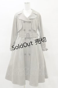 an another angelus / ケープシルエットフレアートレンチコート Free GRAY×ORANGE H-25-03-29-1061-CA-CO-NS-ZH