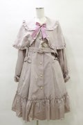 Amavel / Dolly Ribbon ケープトレンチコート Free ピンク H-25-03-29-1064-CA-CO-NS-ZH