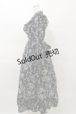 画像3: Amavel / Romantic Floralロングワンピース Free ブラック H-25-03-29-1066-CA-OP-NS-ZH