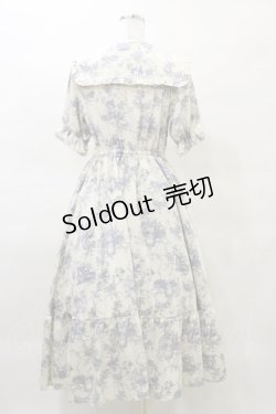 画像2: m petit by misako / トワルドジュイOPハンソデ M オフ/ブルー H-25-03-29-1069-LO-OP-NS-ZH