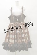 metamorphose / 【プラスサイズ】Classic Tea Houseジャンパースカート プラスサイズ 茶系 H-25-03-29-1079-ME-OP-KB-ZH