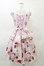 画像2: BABY,THE STARS SHINE BRIGHT / スローモーションブーケ柄ジャンパースカート（2007年）【難有り】 Free ピンク H-25-03-29-1080-BA-OP-NS-ZH (2)