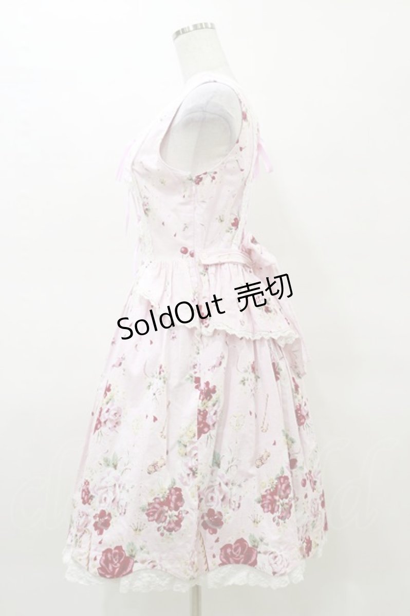 画像3: BABY,THE STARS SHINE BRIGHT / スローモーションブーケ柄ジャンパースカート（2007年）【難有り】 Free ピンク H-25-03-29-1080-BA-OP-NS-ZH (3)