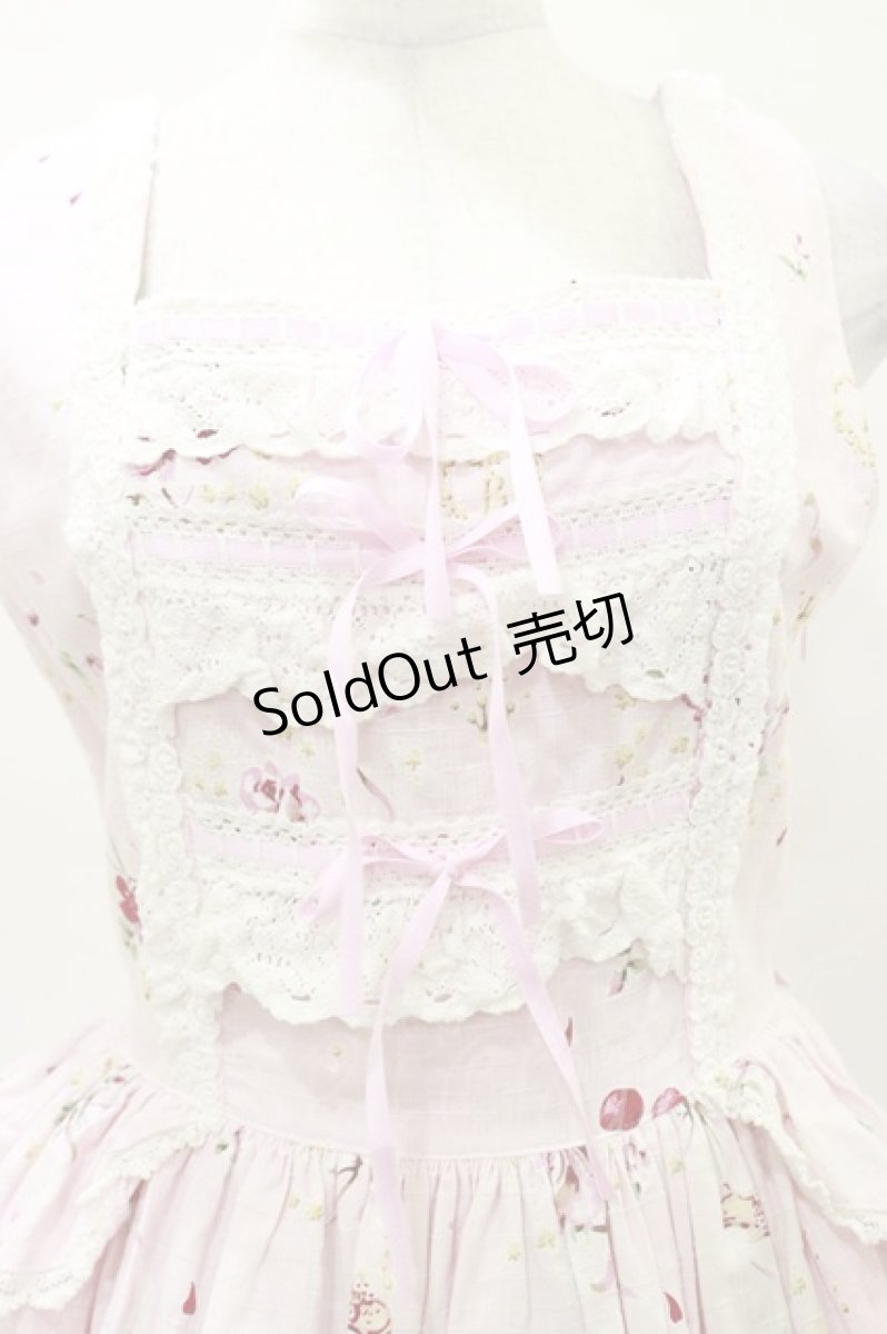 画像4: BABY,THE STARS SHINE BRIGHT / スローモーションブーケ柄ジャンパースカート（2007年）【難有り】 Free ピンク H-25-03-29-1080-BA-OP-NS-ZH (4)